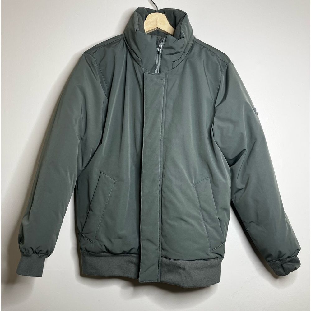 Abercrombie & fitch ultra full zip puffer jacket men’s size small green
